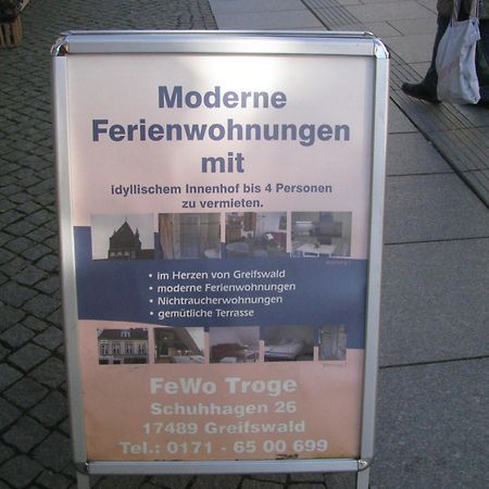 2 Ferienwohnungen Mitten In Der Innenstadt Greifswald Exterior photo